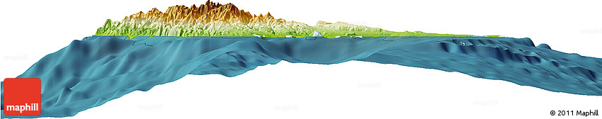 Physical Horizon Map of Sanma, satellite outside