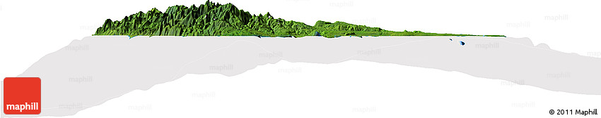 Satellite Horizon Map of Sanma, cropped outside