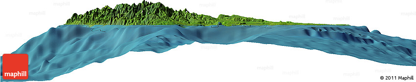 Satellite Horizon Map of Sanma