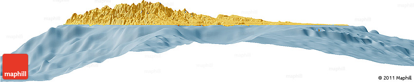 Savanna Style Horizon Map of Sanma, single color outside