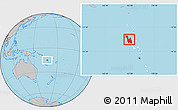 Gray Location Map of Sanma, highlighted country