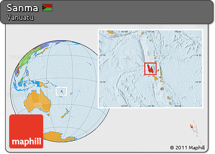 Political Location Map of Sanma