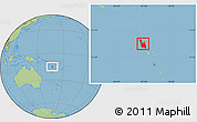 Savanna Style Location Map of Sanma