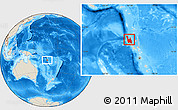 Shaded Relief Location Map of Sanma