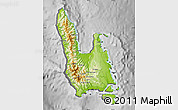 Physical Map of Sanma, desaturated