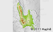 Physical Map of Sanma, lighten, desaturated