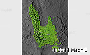 Satellite Map of Sanma, darken, desaturated