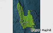 Satellite Map of Sanma, darken