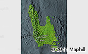 Satellite Map of Sanma, darken, semi-desaturated
