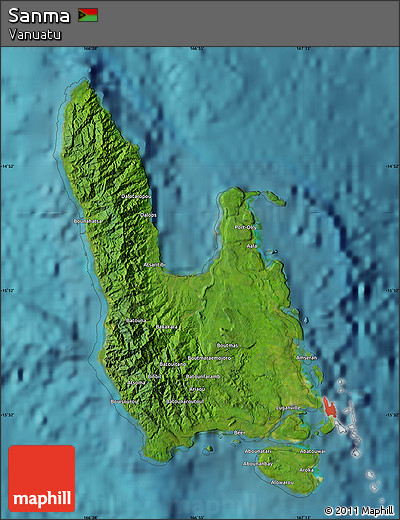 Satellite Map of Sanma