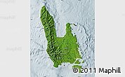 Satellite Map of Sanma, lighten