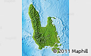 Satellite Map of Sanma, physical outside