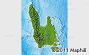 Satellite Map of Sanma, political outside