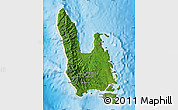 Satellite Map of Sanma, shaded relief outside