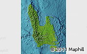 Satellite Map of Sanma, single color outside