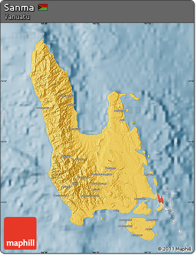 Savanna Style Map of Sanma