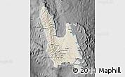 Shaded Relief Map of Sanma, darken, desaturated