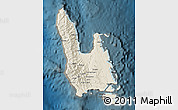 Shaded Relief Map of Sanma, darken