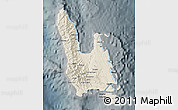 Shaded Relief Map of Sanma, darken, semi-desaturated