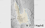 Shaded Relief Map of Sanma, desaturated