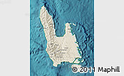 Shaded Relief Map of Sanma, satellite outside