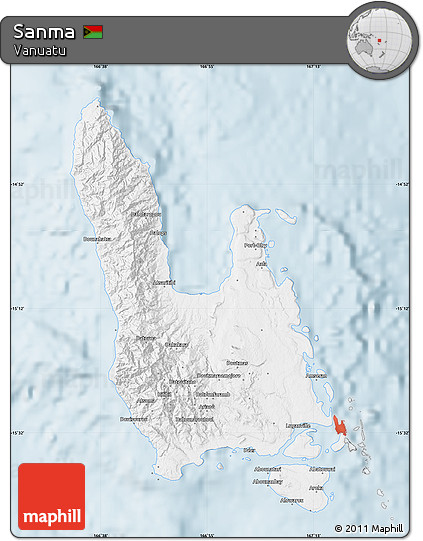 Silver Style Map of Sanma
