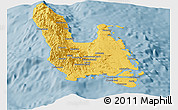 Savanna Style Panoramic Map of Sanma