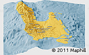 Savanna Style Panoramic Map of Sanma, single color outside