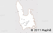Classic Style Simple Map of Sanma, cropped outside