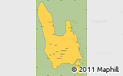 Savanna Style Simple Map of Sanma, cropped outside