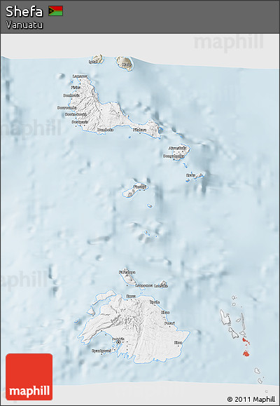 Classic Style 3D Map of Shefa