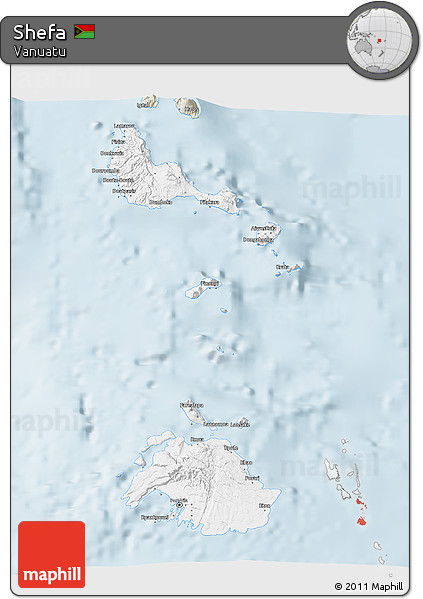 Classic Style 3D Map of Shefa