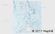 Classic Style 3D Map of Shefa, single color outside