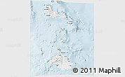 Gray 3D Map of Shefa, single color outside