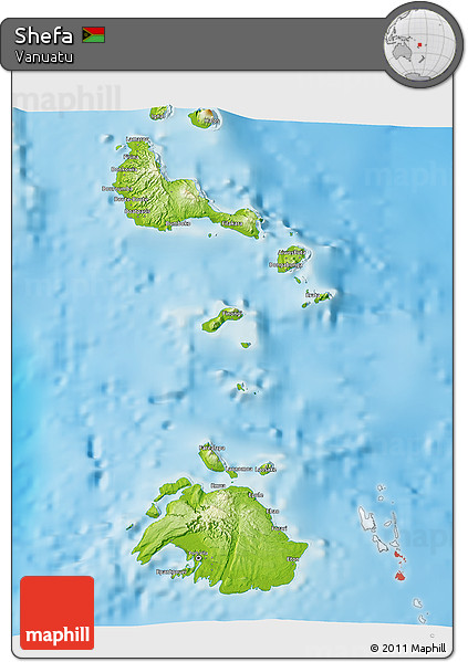 Physical 3D Map of Shefa