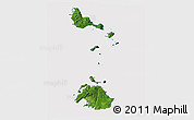 Satellite 3D Map of Shefa, cropped outside