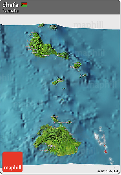 Satellite 3D Map of Shefa