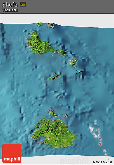 Satellite 3D Map of Shefa