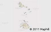 Shaded Relief 3D Map of Shefa, cropped outside