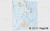 Shaded Relief 3D Map of Shefa, lighten
