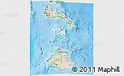 Shaded Relief 3D Map of Shefa, physical outside