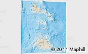 Shaded Relief 3D Map of Shefa, single color outside