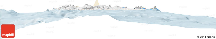 Classic Style Horizon Map of Shefa, single color outside