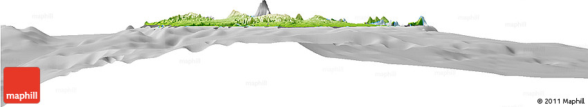Physical Horizon Map of Shefa, desaturated