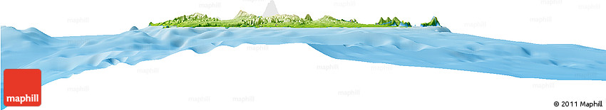 Physical Horizon Map of Shefa, single color outside