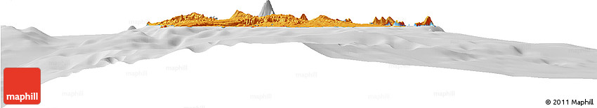 Political Horizon Map of Shefa, lighten, desaturated