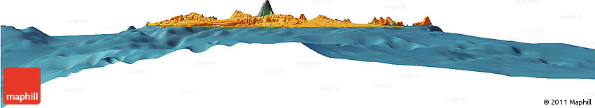 Political Horizon Map of Shefa, satellite outside