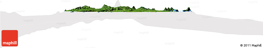Satellite Horizon Map of Shefa, cropped outside