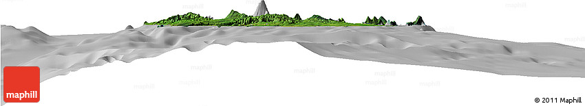 Satellite Horizon Map of Shefa, lighten, desaturated