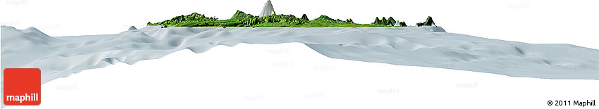 Satellite Horizon Map of Shefa, lighten